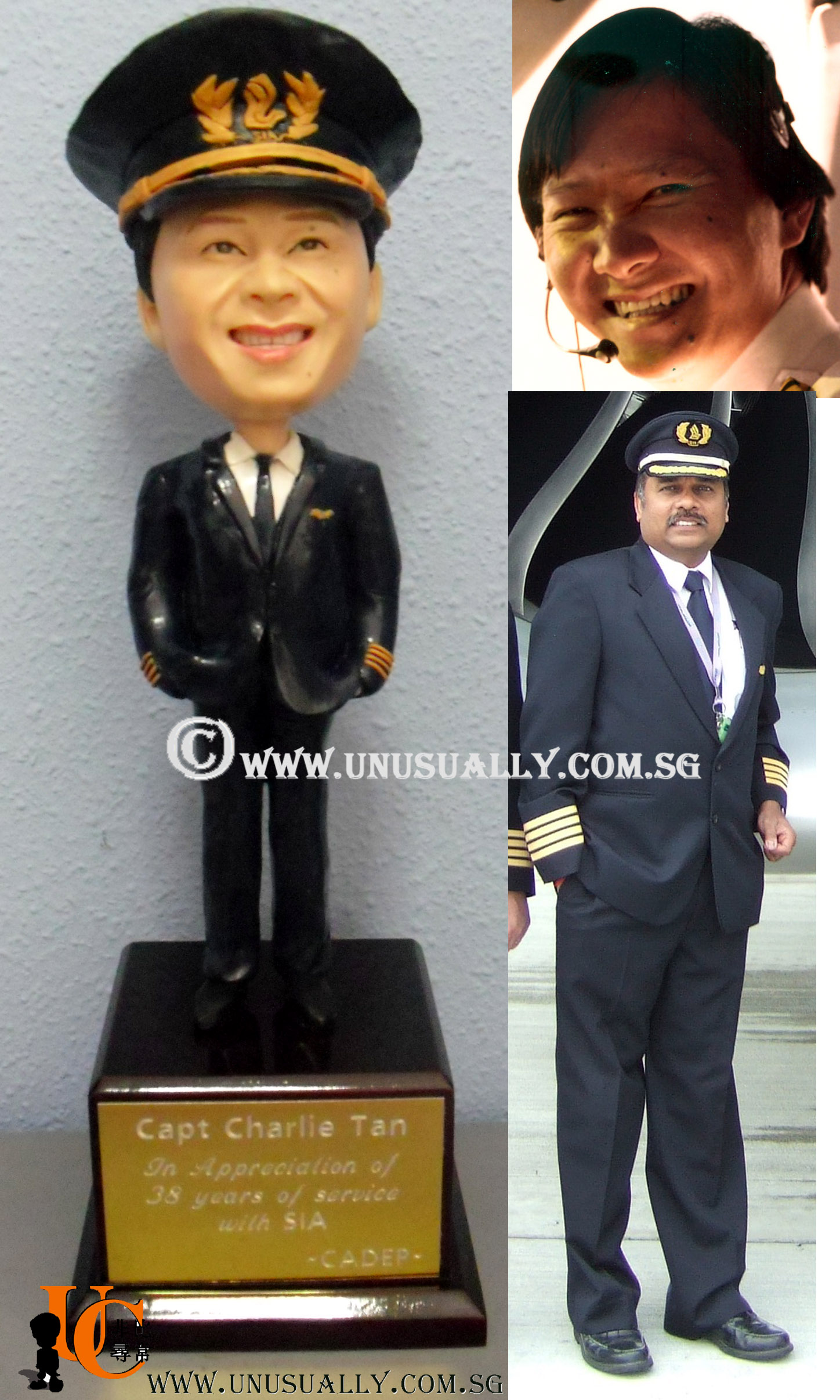 Fully Customized 3D SIA Pilot Figurine Plaque